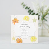 Leuke vakantie decoratie citroen en Sinaasappels Kaart (Staand voorkant)