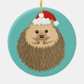 Leuke vakantie egel keramisch ornament (Achterkant)