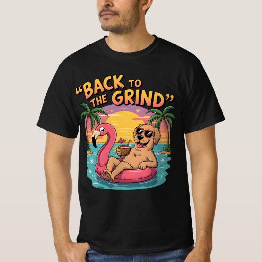 Leuke vakantie hond Cool Golden Retriever Beach Sh T-shirt (Voorkant)