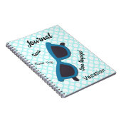 Leuke vakantie Road Trip Zonnebril Art Journal Notitieboek (Rechterzijde)