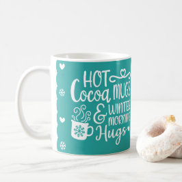 Leuke vakantie sneeuwvlokken Modern Koffiemok