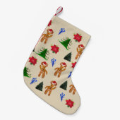 Leuke vakantie snoepjes kleine kerstsok (Voorkant (Hangend))