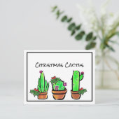 Leuke vakantie Xmas Cactus cactussen vetplanten Briefkaart (Staand voorkant)