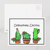 Leuke vakantie Xmas Cactus cactussen vetplanten Briefkaart (Voorkant / Achterkant)