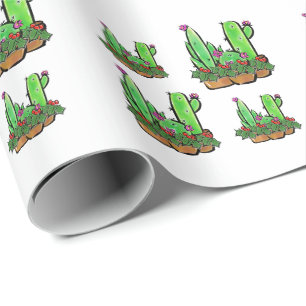 Leuke vakantie Xmas Cactus cactussen vetplanten Cadeaupapier
