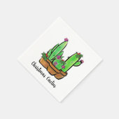Leuke vakantie Xmas Cactus cactussen vetplanten Servetten (Hoek)