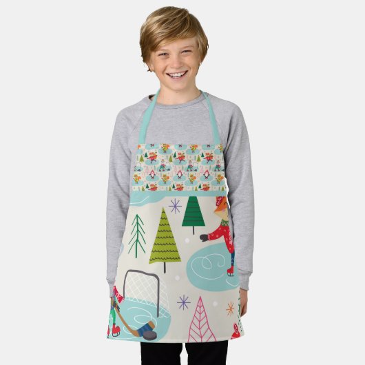 Leuke vakantieprint Leuke dieren in de buitenlucht Schort (Gedragen)