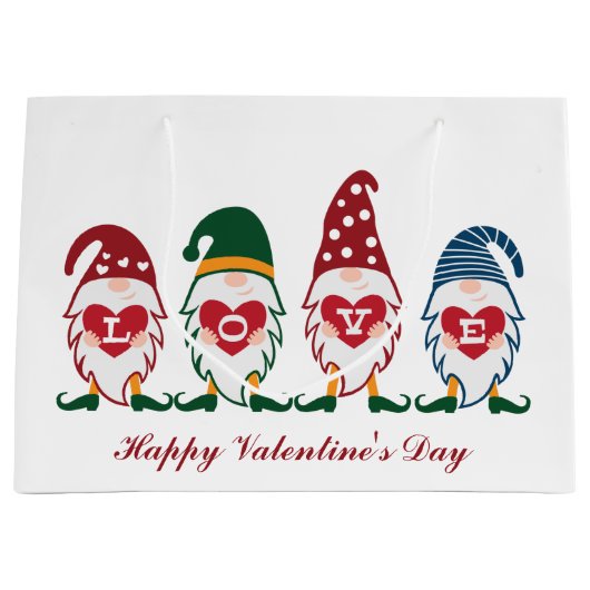 leuke Valentijn om tekst toe te voegen Groot Cadeauzakje (Voorkant)