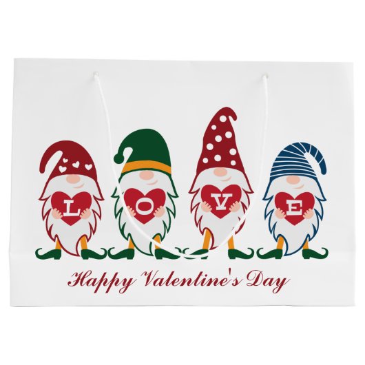 leuke Valentijn om tekst toe te voegen Groot Cadeauzakje (Achterkant)