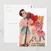 Leuke Valentijn statisch Briefkaart (Voorkant / Achterkant)