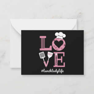 Leuke Valentijnsdag Cadeaus voor Lunchdame Leven Notitiekaartje