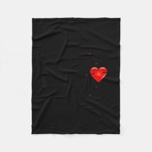 Leuke Valentijnsdag - Cud Hart & Pijlen T-shirt S Fleece Deken