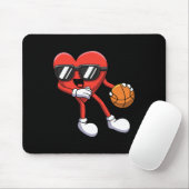 Leuke Valentijnsdag Hart Spelen Basketbal Boys K Muismat (Met muis)