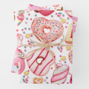 Leuke Valentijnsdag Horen, Snoepjes & Dwergen Inpakpapier Vel