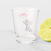 Leuke Valentijnsdag Ik hou van je hart olifant Shot Glas (Achterkant)