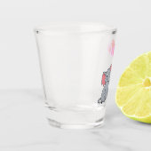 Leuke Valentijnsdag Ik hou van je hart olifant Shot Glas (Links)