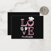 Leuke Valentijnsdagcadeaus voor lunchdameleven Notitiekaartje (Voorkant / Achterkant in situ)