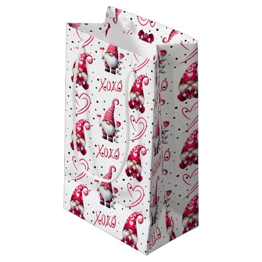 Leuke Valentijnse Gnomen Klein Cadeauzakje (Voorkant Gekanteld)