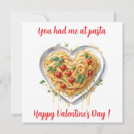 Leuke Valentijnspasta Hart Italië Feestdagenkaart