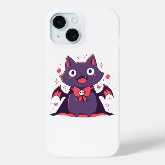 Leuke Vampier Kat Case-Mate iPhone Case (Achterkant)