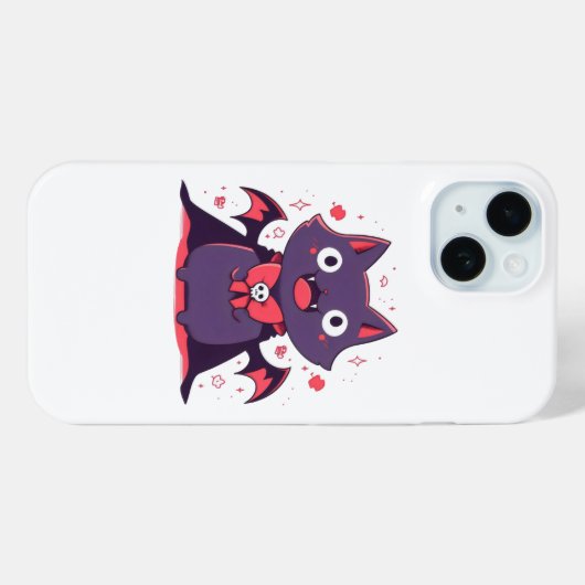 Leuke Vampier Kat Case-Mate iPhone Case (Achterkant (horizontaal))