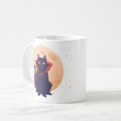 Leuke Vampier Kat Koffiemok (Voorkant links)