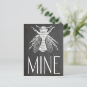 leuke van de de bijenmijn van de bordtekening de feestdagenkaart (Staand voorkant)