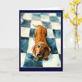 Leuke van de de hondgroet of nota van de Tekkel Kaart (Gele Bloem)