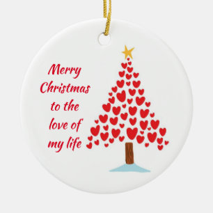 LEUKE VAN MIJN LEVEN/KERSTMIS OP DE ACHTERKANT KERAMISCH ORNAMENT