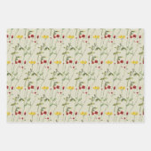 Leuke variëteit bloemen wrapping papier inpakpapier vel (Voorkant)