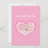 Leuke Varkens in de Kaart van de Valentijnsdag van (Voorkant)