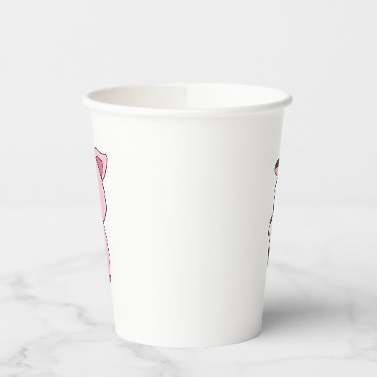 Leuke varkensinkt! Leuke Koe Moo! Farm Animals Papieren Bekers (Links)