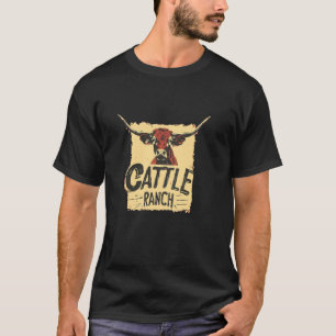 Leuke veehouderij met koeien en ossen kostuum t-shirt