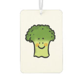 Leuke veggie broccoli cartoon luchtverfrisser (Achterkant)