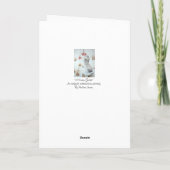 Leuke veld muis sneeuw scène Wildlife Kerstmis Feestdagen Kaart (Achterkant)