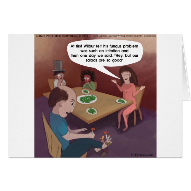 Leuke vent ToedStools voor het diner Grappig (Voorkant Horizontaal)
