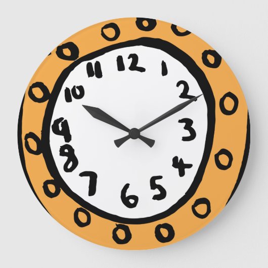 Leuke Verhalen Tijd Modern Quirky Grote Klok (Voorkant)