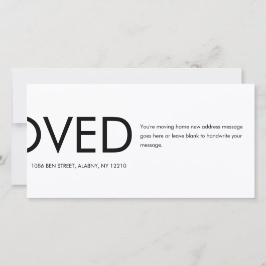 Leuke verhuisbericht Nieuwe adresaankondiging (Achterkant)