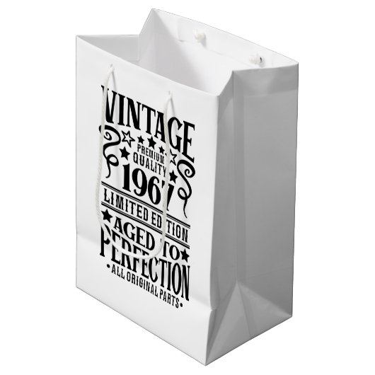 Leuke verjaardag 1967 feest medium cadeauzakje (Voorkant Gekanteld)