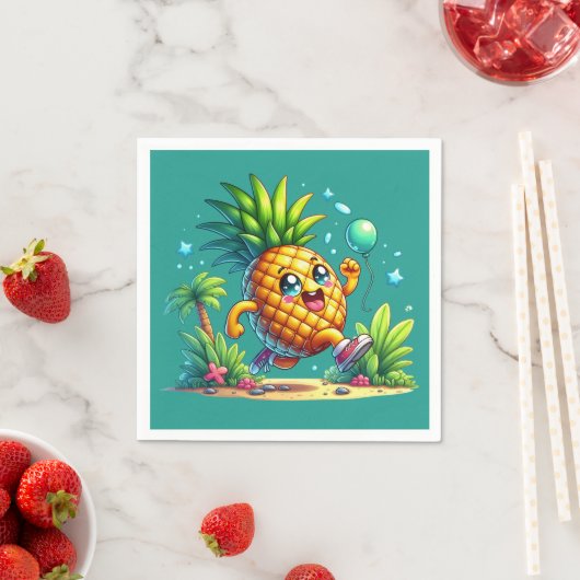Leuke verjaardag ananas party strand servet (Insitu)