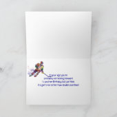 Leuke verjaardag beter dan Double Overtime Hockey Kaart (Binnen)