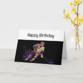 Leuke verjaardag beter dan Double Overtime Hockey Kaart (Gele Bloem)