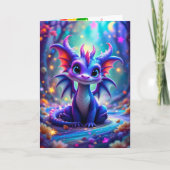 Leuke verjaardag Dragon Voeg naam en uw handtekeni Kaart (Voorkant)