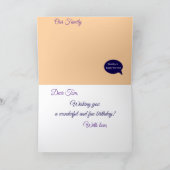 Leuke verjaardag, gevouwen Wenskaart Kaart (Binnen)