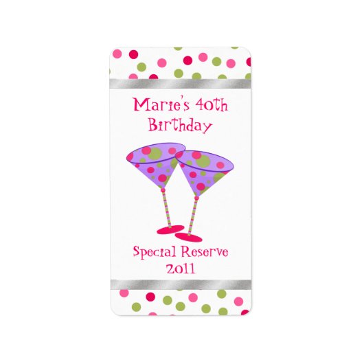 Leuke verjaardag Home Made Wijn Labels (Voorkant)