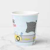Leuke Verjaardag Jongen Custom Race Auto Papieren Bekers (Achterkant)