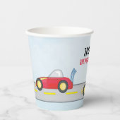 Leuke Verjaardag Jongen Custom Race Auto Papieren Bekers (Voorkant)