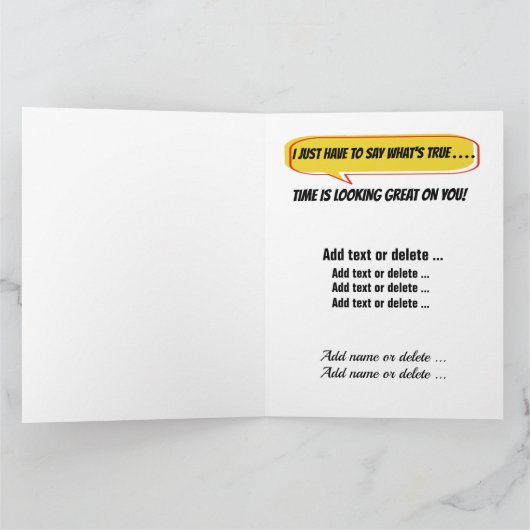 LEUKE Verjaardag / Jubileum Kaart (Binnen)