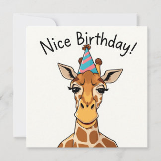 Leuke Verjaardag Kaart - Giraffe Edition