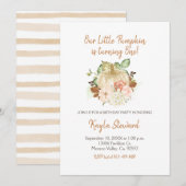 Leuke verjaardag Little Pumpkin is een uitnodiging (Voorkant / Achterkant)